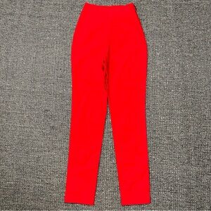 Vesper Chic Red Women's Cropped Pants